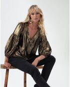 Pantalon Merry noir pois mordore