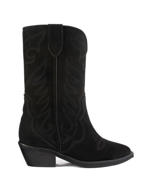 Bottines en Cuir Alabama noires