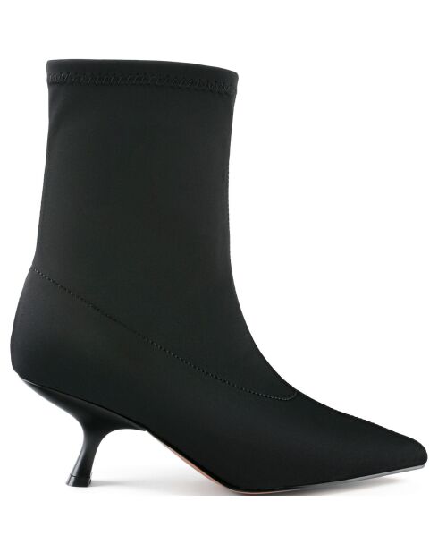 Bottines en Cuir Night Like This noires - Talon 5 cm