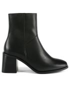 Bottines en Cuir Stay Higher noires - Talon 5 cm