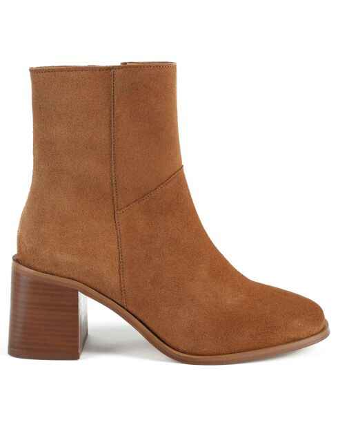 Bottines en Cuir Stay Higher marron