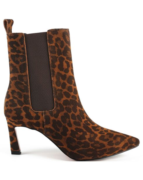 Bottines en Cuir Straight To The Point multicolores - Talon 7 cm