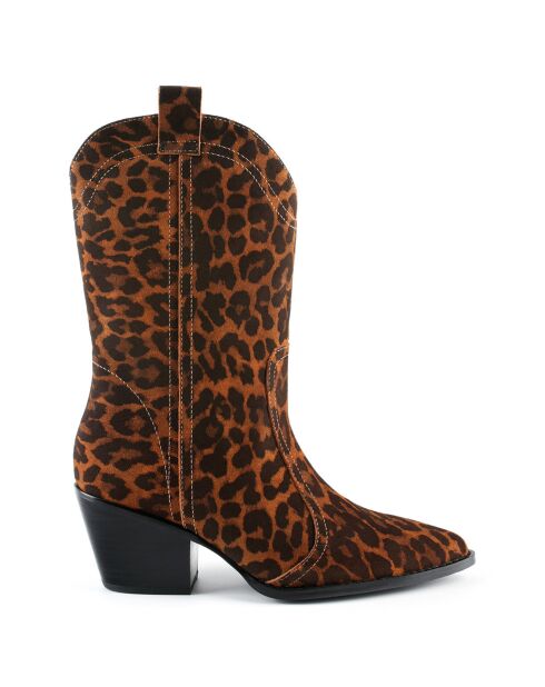 Boots en Cuir Voice In My Head multicolores - Talon 6.7 cm