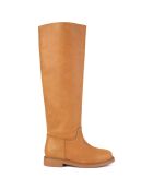 Mr. Jones Maxi-Stiefel aus Kamelfarbenem Leder