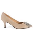 Escarpins en Cuir Celebrity nude - Talon 7 cm