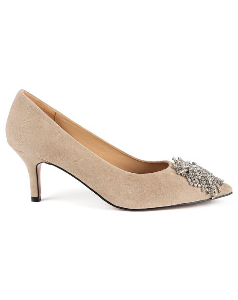 Escarpins en Cuir Celebrity nude - Talon 7 cm