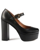 Escarpins en Cuir Sweet Sensation noirs - Talon 12 cm