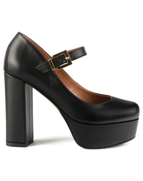 Escarpins en Cuir Sweet Sensation noirs - Talon 12 cm