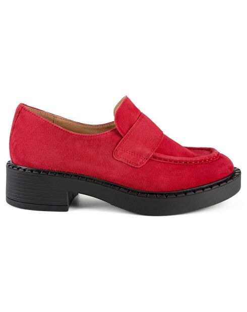 Mocassins en Cuir Here With You rouges