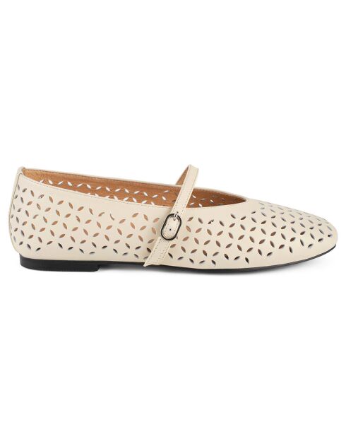 Ballerines en Cuir Lavender Haze nude