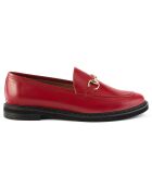 Mocassins en Cuir Long Way To Go rouges