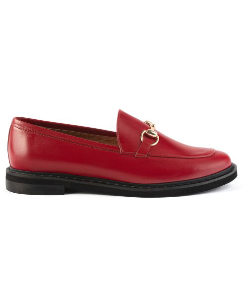Mocassins en Cuir Long Way To Go rouges