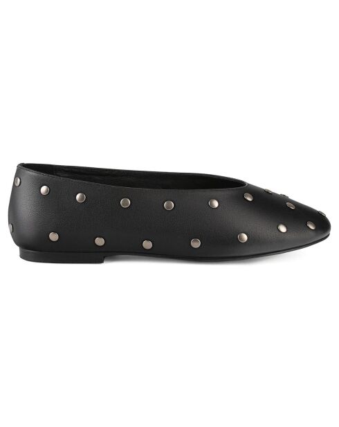 Ballerines en Cuir Multiply noires