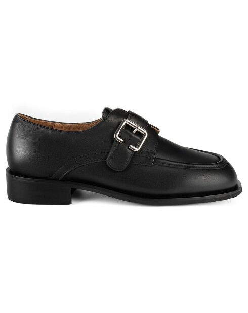 Mocassins en Cuir Nebula Glow noirs
