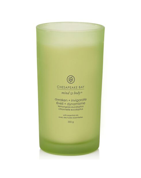 Bougie parfumée tumbler grand modèle Eveil & Dynamisme - 1 mèche