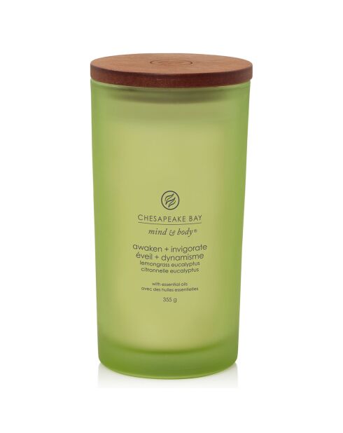 Bougie parfumée tumbler grand modèle Eveil & Dynamisme - 1 mèche