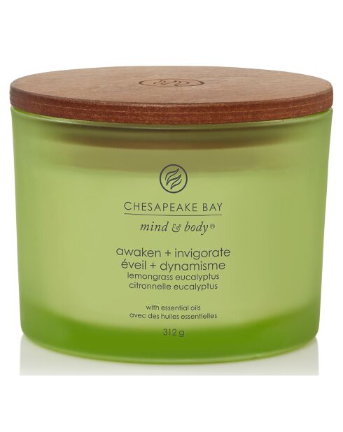 Bougie parfumée Eveil & Dynamisme - 3 mèches