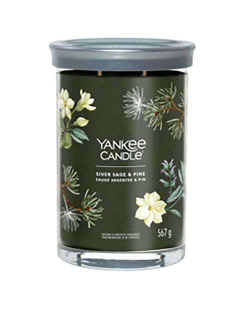 Bougie parfumée signature grand modèle sauge et pin- 2 mèches 60 - 100h