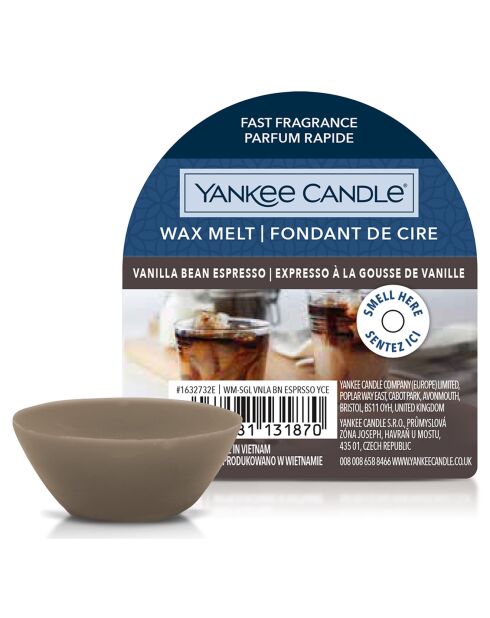 6 Fondants de cire Expresso à la Gousse de Vanille -  8h