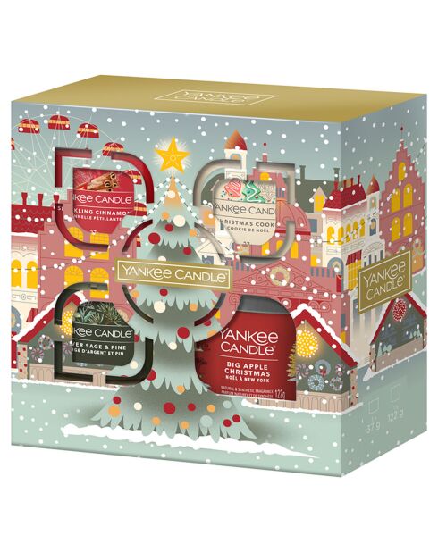 Coffret 3 votives un petit gobelet - 1 mèche 10h