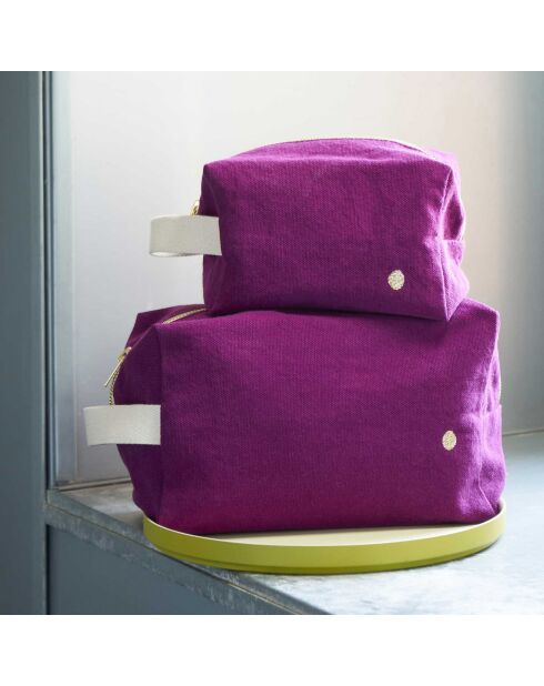 Trousse Cube Iona purple rain - 11x14x22 cm