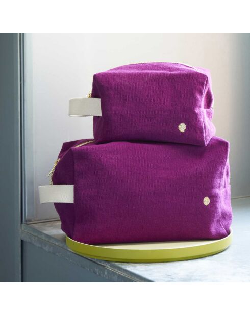 Trousse Cube Iona purple rain - 10x10x16 cm