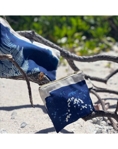 Pochette Gypso bleue - 14x19 cm
