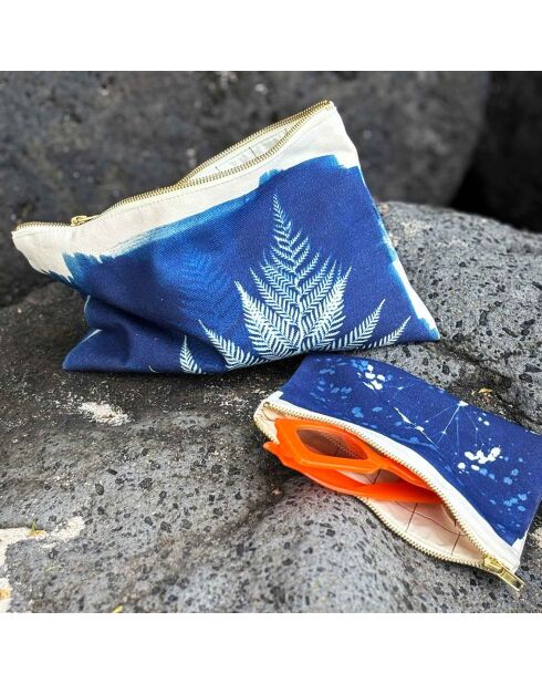 Pochette Gypso bleue - 14x19 cm