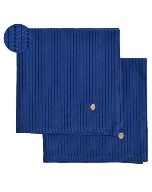 2 servilletas Leonie índigo - 40x40 cm