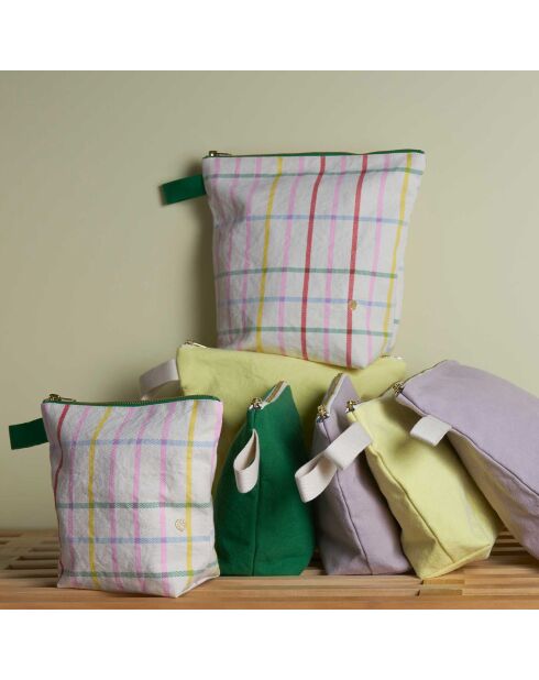 Trousse de Toilette Iona poivre rose - 8x18x22 cm