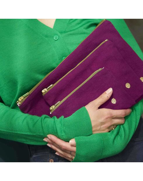 Pochette Iona purple rain - 19x28 cm
