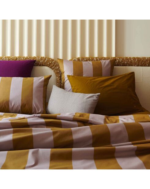 Taie D'Oreiller Malo poivre rose/nuts