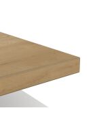 Table basse 3 niches décor chêne et blanc mat l91,8 cm - access