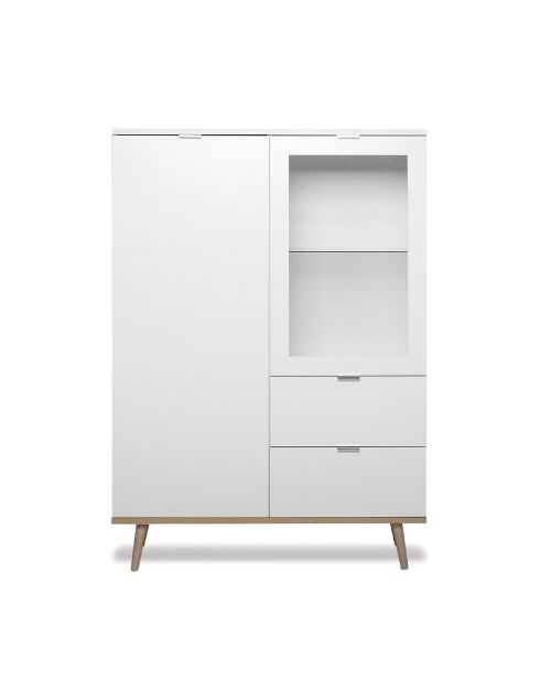 Vaisselier avec 2 portes et 2 tiroirs h140 cm - copenhague