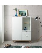 Vaisselier avec 2 portes et 2 tiroirs h140 cm - copenhague
