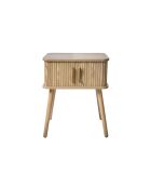 Table de chevet vintage 2 portes coulissantes h58cm - ernest
