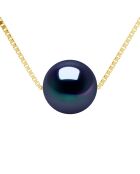 Collier Maille Vénitienne en Vermeil et Perle de Culture d'Eau Douce Ronde 8-9 mm