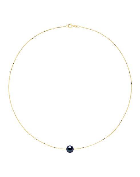 Collier Maille Vénitienne en Vermeil et Perle de Culture d'Eau Douce Ronde 8-9 mm