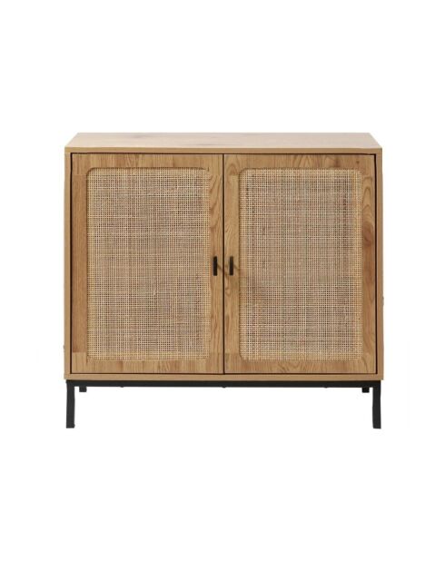 Buffet 2 portes en rotin naturel l80 cm - jaya