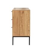 Buffet 2 portes et 3 tiroirs en rotin l120 cm - jaya