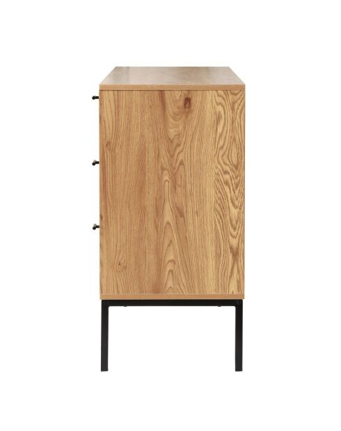 Buffet 2 portes et 3 tiroirs en rotin l120 cm - jaya