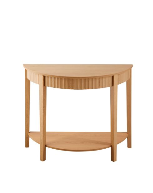 Console arrondie avec effet vague à 2 niveaux h76 cm - bologne
