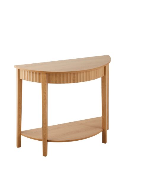 Console arrondie avec effet vague à 2 niveaux h76 cm - bologne