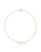 Bracelet en Vermeil Perle de Culture d'Eau Douce Ronde 7-8 mm Blanc Naturel
