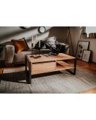 Table basse avec tiroir l100 cm - denver