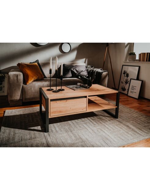Table basse avec tiroir l100 cm - denver