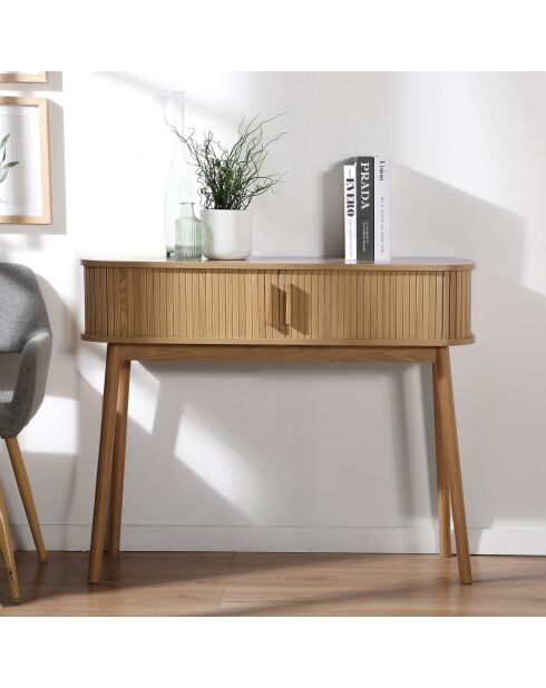 Console 2 portes coulissantes l100 cm - ernest