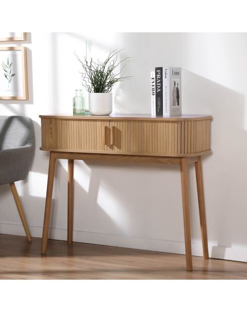 Console 2 portes coulissantes l100 cm - ernest