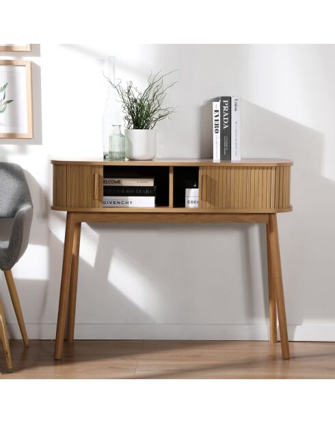 Console 2 portes coulissantes l100 cm - ernest