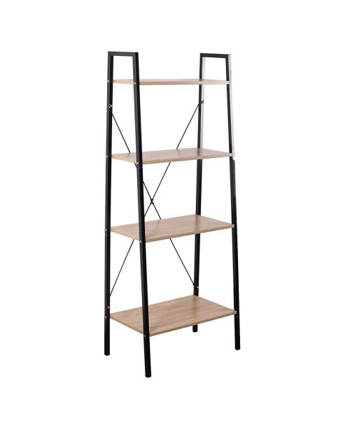 Etagère de rangement 4 niveaux style industriel - lexie